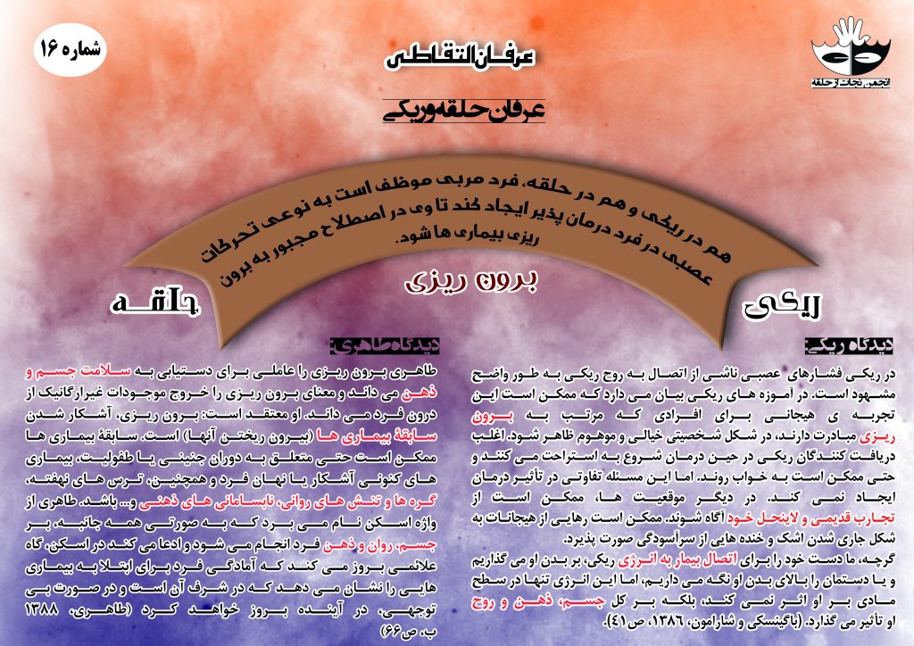 ۱6) عرفان حلقه و ریکی – برون ریزی