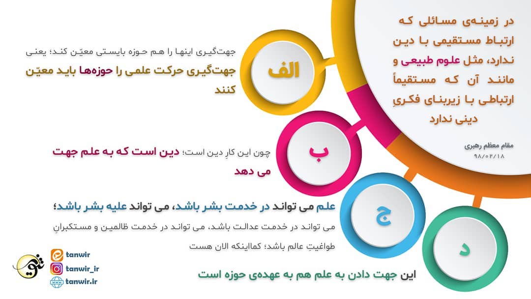 در زمینه مسائلی که ارتباط مستقیمی با دین ندارد، مثل علوم طبیعی و مانند آن که مست...