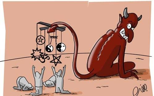 تولید انگیزههای معنوی کاذب معنویت های کاذب، انگیزه های موهوم، برساخت های رسانه ای دشمن