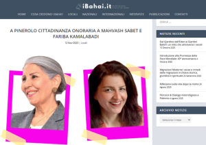 ایتالیا به دو مجرم بهایی در ایران نشان شهروند افتخاری داد