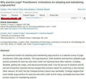 یوگا با "ورزش" آغاز می شود و با "معنویت" ادامه می یابد